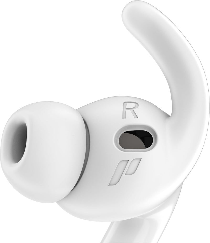 Proof Labs 4 Pairs for AirPods Pro 3 Ear Hooks Covers [Added Storage Pouch] Accessories Compatible with Apple AirPods Pro 3rd Generation (White) - Image 1
